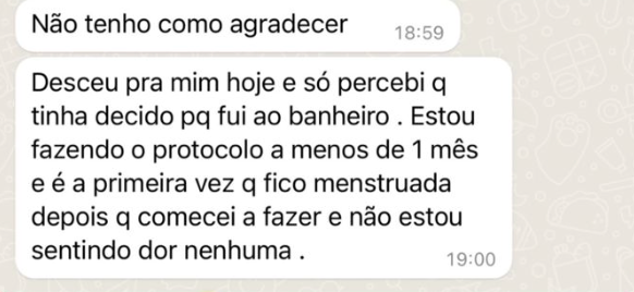 Depoimento de aluna